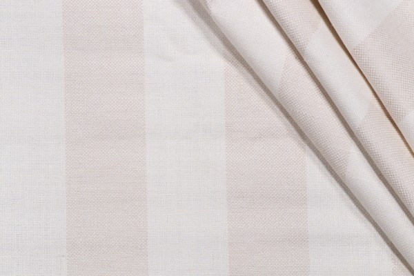 Stripe Woven Upholstery Fabric in Vanilla