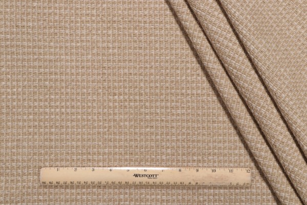 Scalamandre Plaza Bouquet Chenille Upholstery Fabric in Champagne