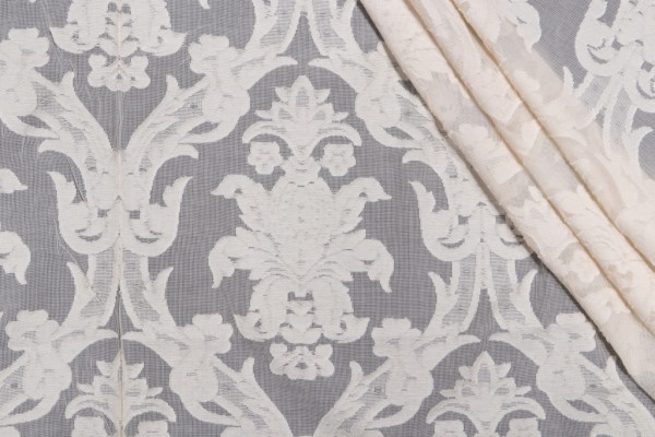 Scalamandre Val De Velo Sheer Drapery Fabric in Natural