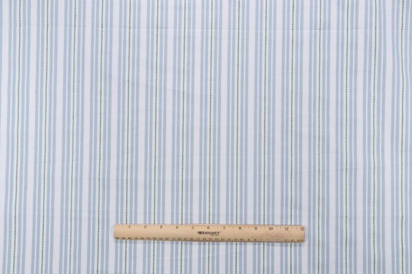P Kaufmann Murali Stripe Woven Decorator Fabric in Mist 