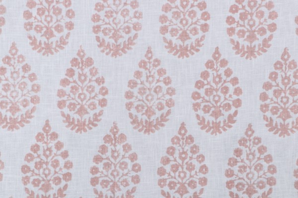 Click for P Kaufmann Meera Printed Drapery Fabric in Blush  P Kaufmann Meera Printed Drapery Fabric in Blush