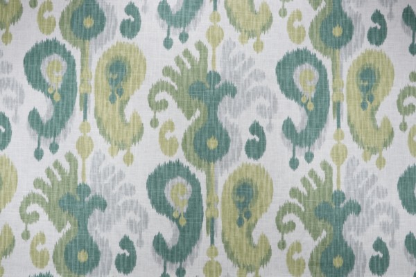 Kaufmann Salma Printed Linen Blend Drapery Fabric in Meadow 