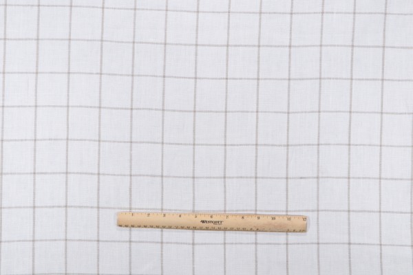 Sample of P Kaufmann Bennet Woven Decorator Fabric in Natural 