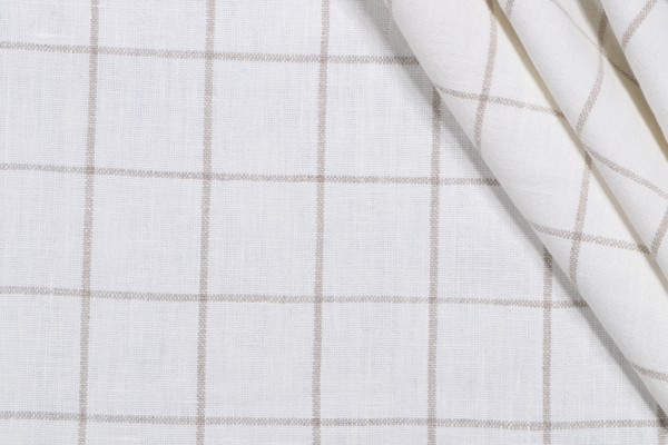 Sample of P Kaufmann Bennet Woven Decorator Fabric in Natural 