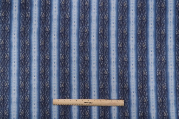 Waverly Inkscape Printed Cotton Drapery Fabric in Lapis 