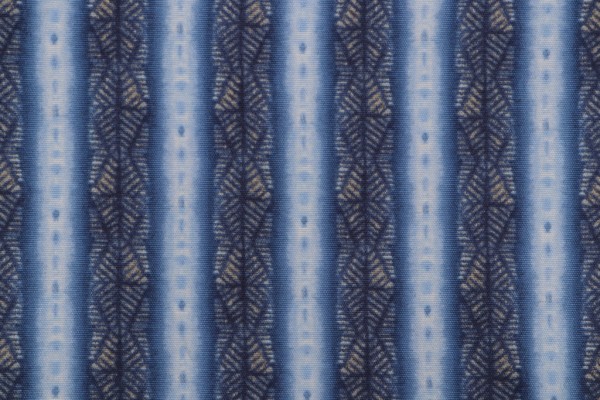 Waverly Inkscape Printed Cotton Drapery Fabric in Lapis 