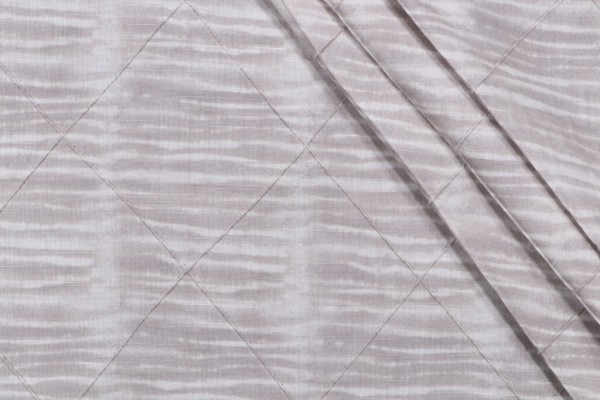 PK Lifestyles Tie-Dye Tuck Printed Pintuck Cotton Drapery Fabric in Pearl 