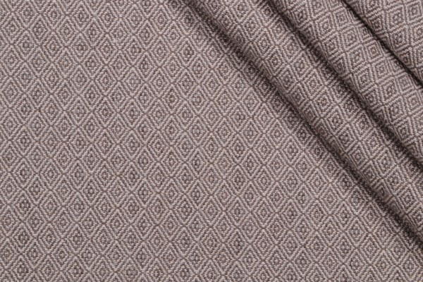 Diamond Woven Upholstery Fabric in Stone