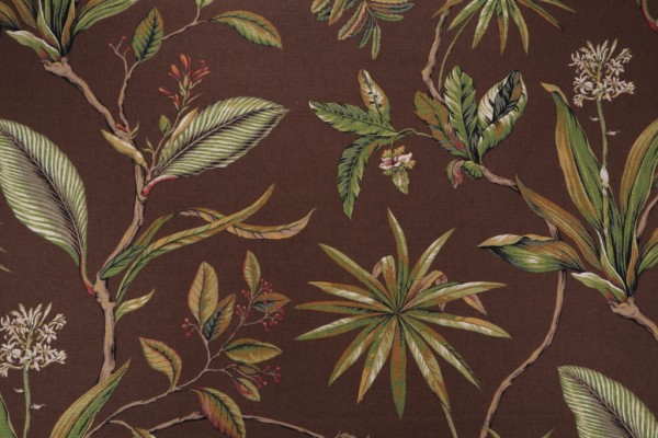 Thibaut Sonora Printed Drapery Fabric in Brown for Scalamandre