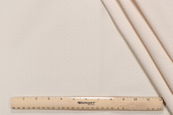 Scalamandre Rombos Beatriz Woven Upholstery Fabric in White