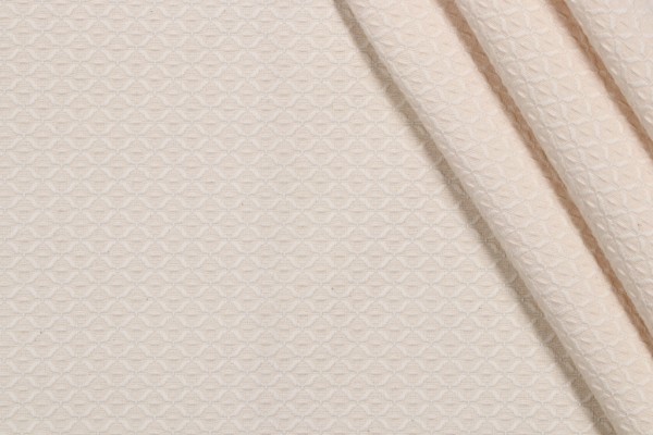 Scalamandre Rombos Beatriz Woven Upholstery Fabric in White