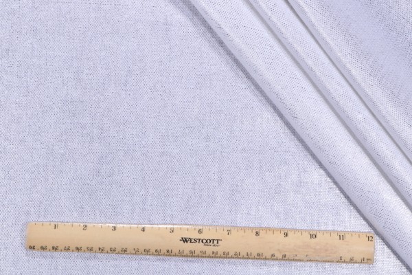 Textured Solid Woven Decorator Fabric in Silver