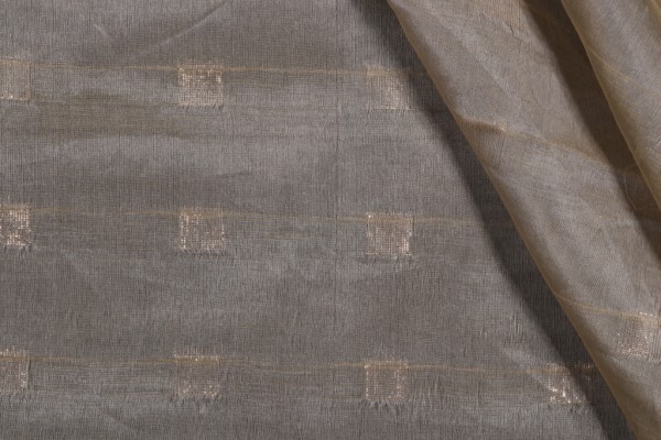 Click for .75 Yards Scalamandre Carre II Sheer Drapery Fabric in Bronze Scalamandre Carre II Sheer Drapery Fabric in Bronze