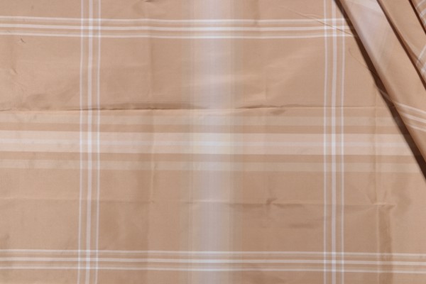 Click for 1.13 Yards Thomas Dare Imberline Check Silk Decorator Fabric in Beige for Scalamandre Thomas Dare Imberline Check Silk Decorator Fabric in Beige for Scalamandre