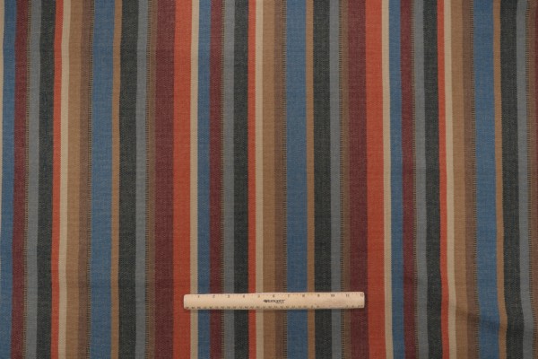 PK Lifestyles Malabar Stripe Woven Upholstery Fabric in Earthen 
