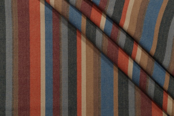 PK Lifestyles Malabar Stripe Woven Upholstery Fabric in Earthen 