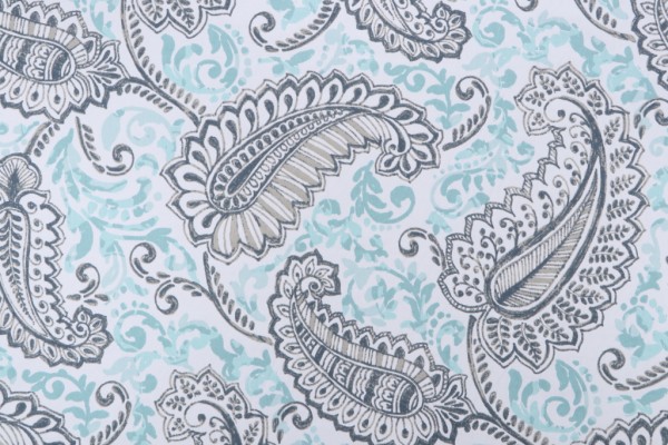 Premier Prints Shannon-Twill Printed Cotton Drapery Fabric in Canal