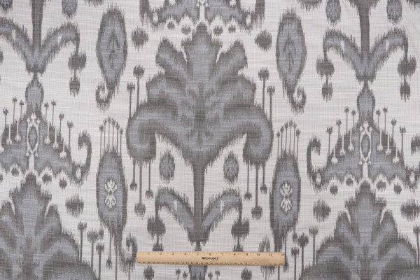 Azaka Woven Upholstery Fabric in Quartz