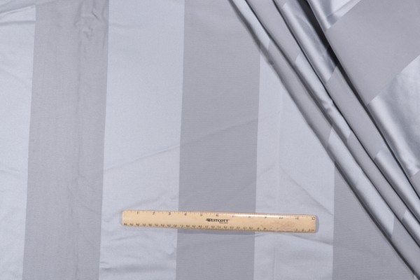 Edmond Petit Rayure Venus Woven Drapery Fabric in Perle for Scalamandre