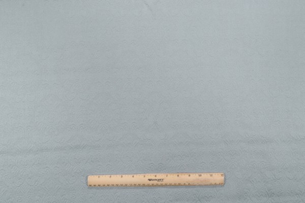 1 Yard Medallion Matelasse Upholstery Fabric in Mint