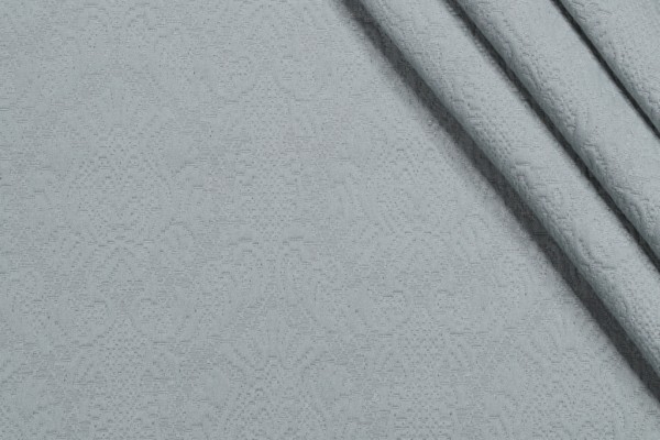 1 Yard Medallion Matelasse Upholstery Fabric in Mint