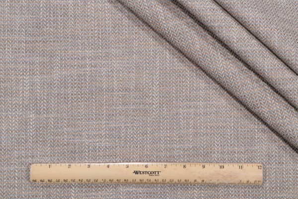 Textured Solid Woven Upholstery Fabric in Metal