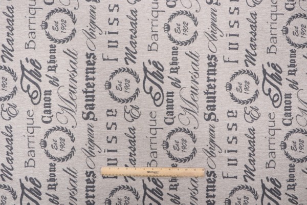 Author Woven Upholstery Fabric in Steel 