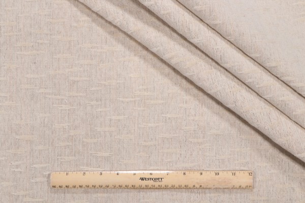 Scalamandre Khan Woven Grois Point Woven Upholstery Fabric in Beige