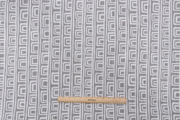 P Kaufmann Alta Printed Drapery Fabric in Charcoal