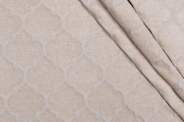 Pastis Woven Chenille Upholstery Fabric in Taupe 