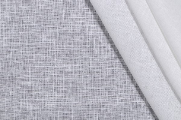 Ronnie Sheer Drapery Fabric in White