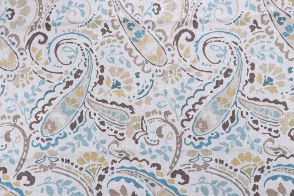 Thom Filicia Printed Linen Drapery Fabric in Bluebell for Kravet CLOSEOUT