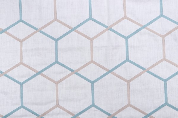 Click for .75 Yards Gunnison Embroidered Drapery Fabric in Seamist Gunnison Embroidered Drapery Fabric in Seamist