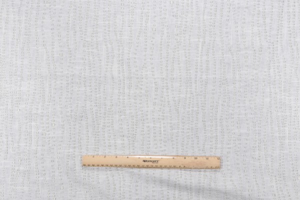 Denali Embroidered Drapery Fabric in Bamboo