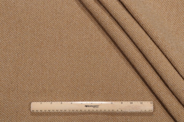 Scalamandre Bahia Woven Chenille Upholstery Fabric in Gold/Beige