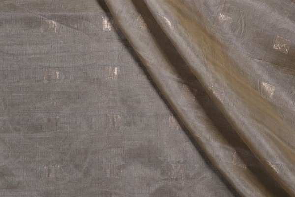 Scalamandre Carre II Sheer Drapery Fabric in Bronze
