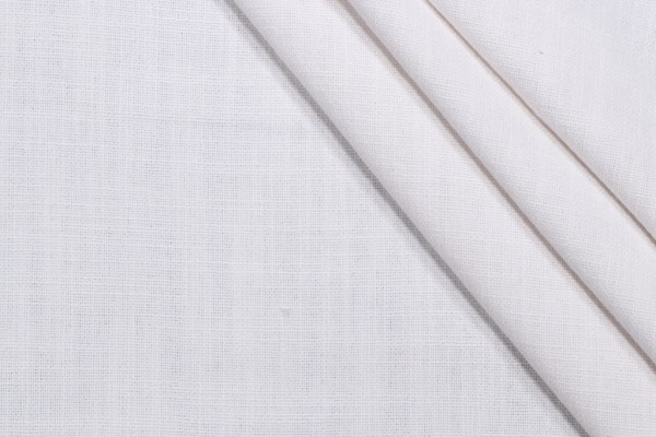 Stacey Woven Upholstery Fabric in Winter White