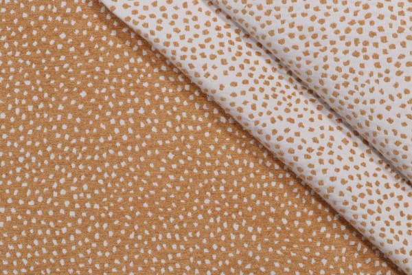 Tempo Galaxy-Reversible Woven Chenille Upholstery Fabric in Ochre 