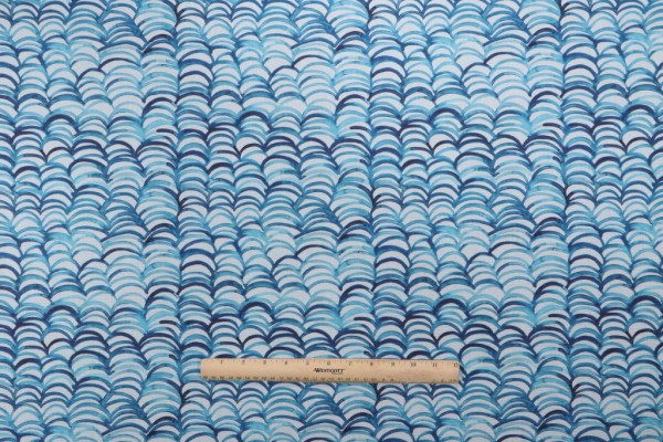 Terrasol - Beachcomber Printed Acrylic Outdoor Fabric in Ocean 