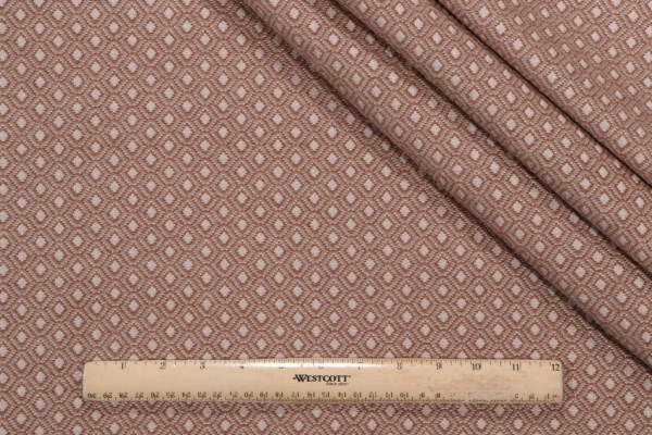 Baroness Woven Chenille Upholstery Fabric in Chestnut