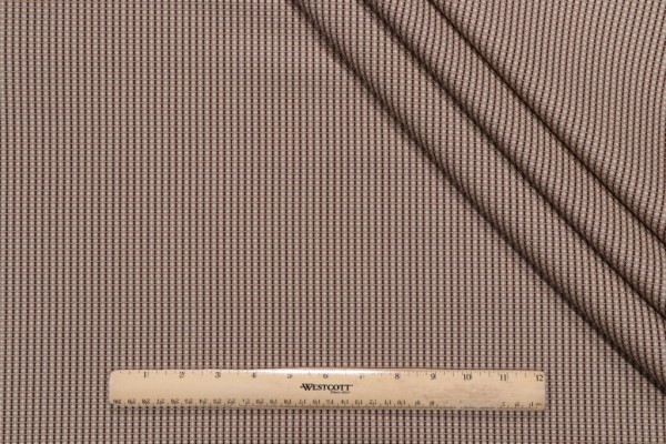Grey Watkins Bison Weave Woven Decorator Fabric in Claret/Camel for Scalamandre