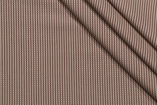 Grey Watkins Bison Weave Woven Decorator Fabric in Claret/Camel for Scalamandre