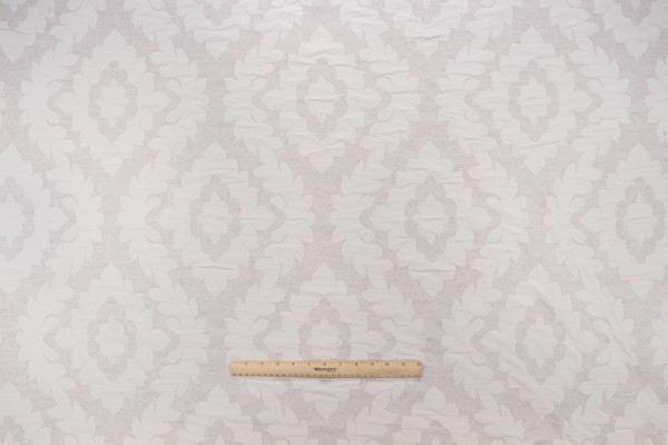 PK Lifestyles Heirloom Emblem Damask Decorator Fabric in Linen