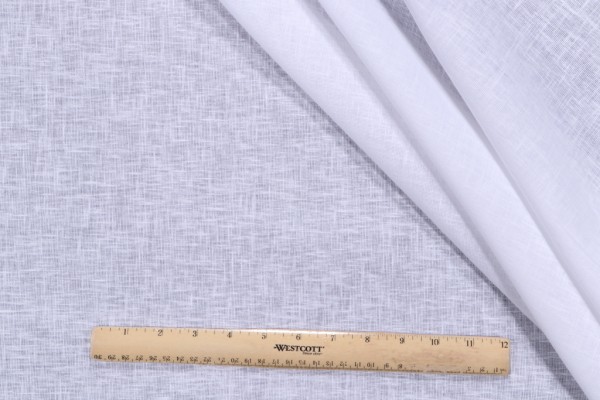 Mitchell Fabrics Seymour Sheer Drapery Fabric in Winter