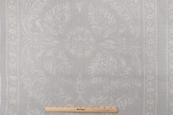 Vervain Chapelle Printed Linen Drapery Fabric in Linen for Fabricut