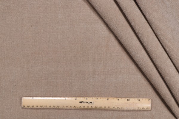 Bliss Velvet Woven Polyester Chenille Outdoor Fabric in Driftwood