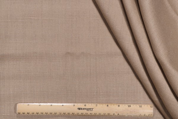 P Kaufmann Slubby Linen Woven Decorator Fabric in Cafe