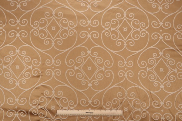 Thibaut Lavolta Scroll W71808 Woven Decorator Fabric in Gold 