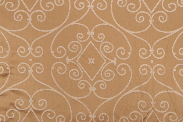 Thibaut Lavolta Scroll W71808 Woven Decorator Fabric in Gold 