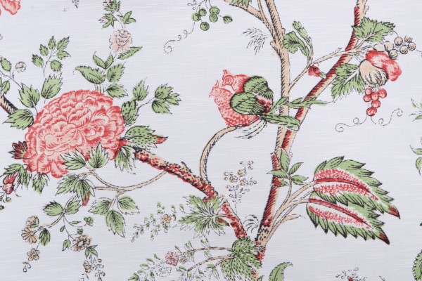 Thibaut Rye F93339 Printed Drapery Fabric in White 